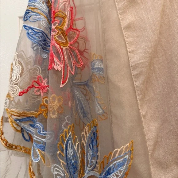 Floral Embroidered Sheer Kimono - Picture 5 of 5